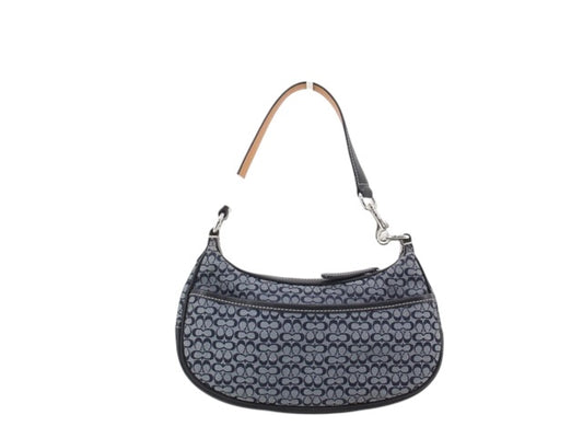 Coach Signature Mini Shoulder Bag (Denim Blue)