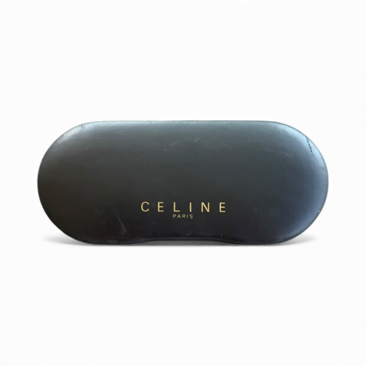 Celine Oval Sunglasses – Black with Blue Lenses