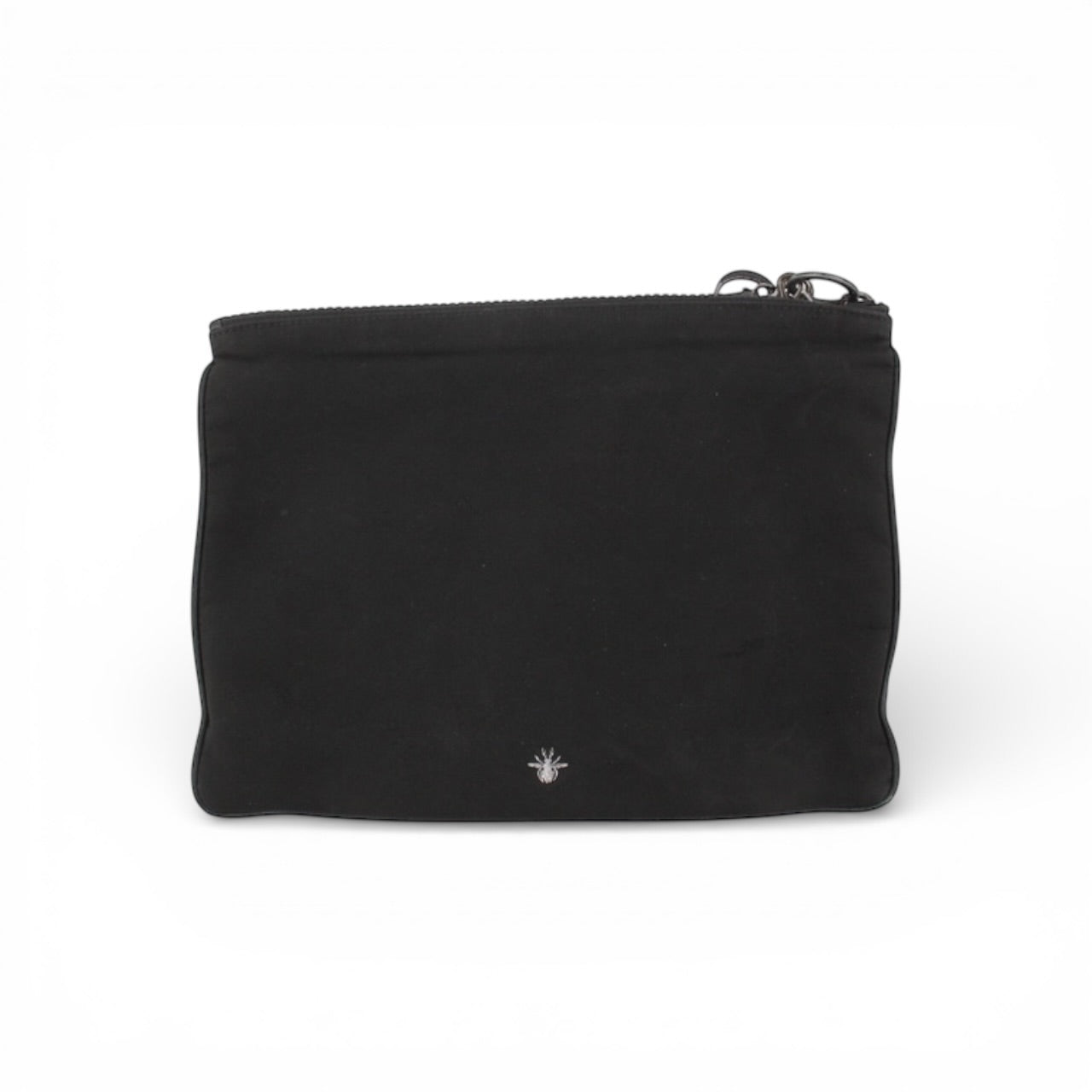 Christian Dior Black Rubber Patch Clutch