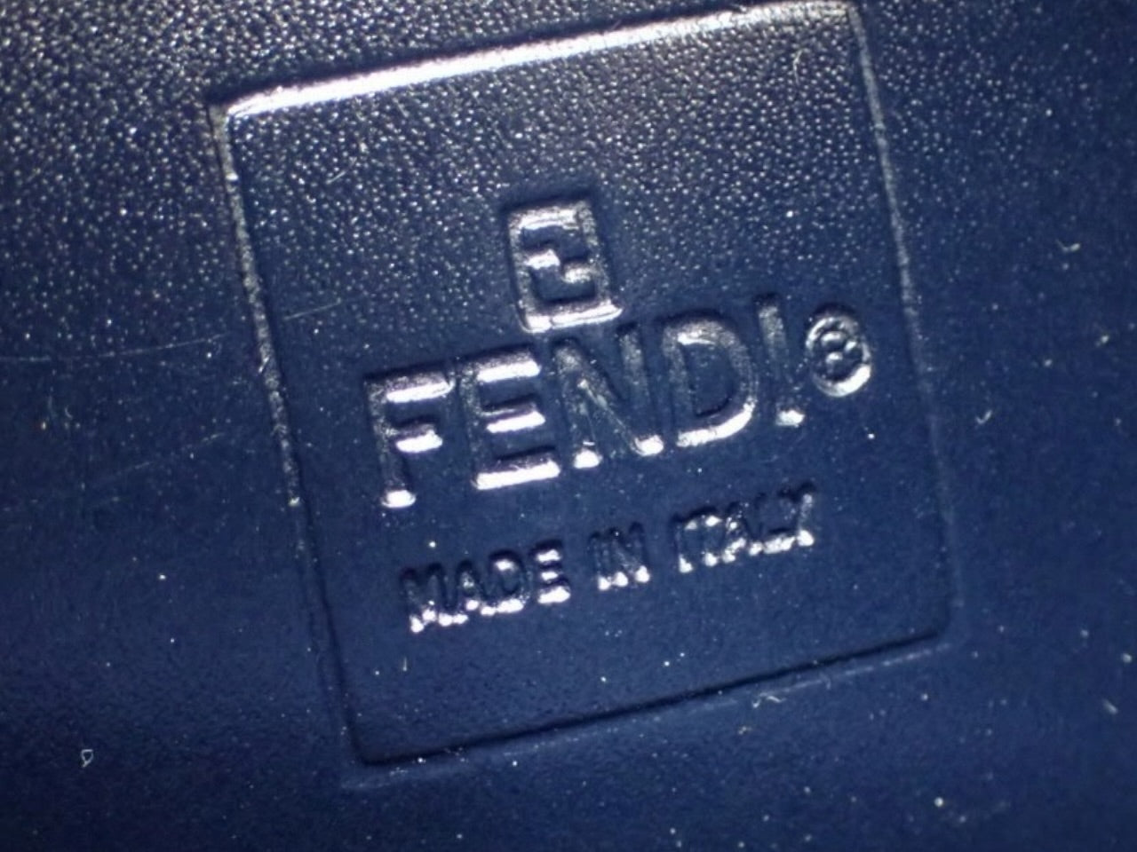 Fendi Zucca Canvas Mini Shoulder Bag – Navy