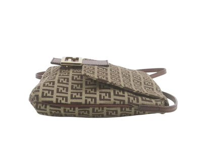Fendi Zucchino Mama Baguette / Shoulder Bag – Brown Tobacco