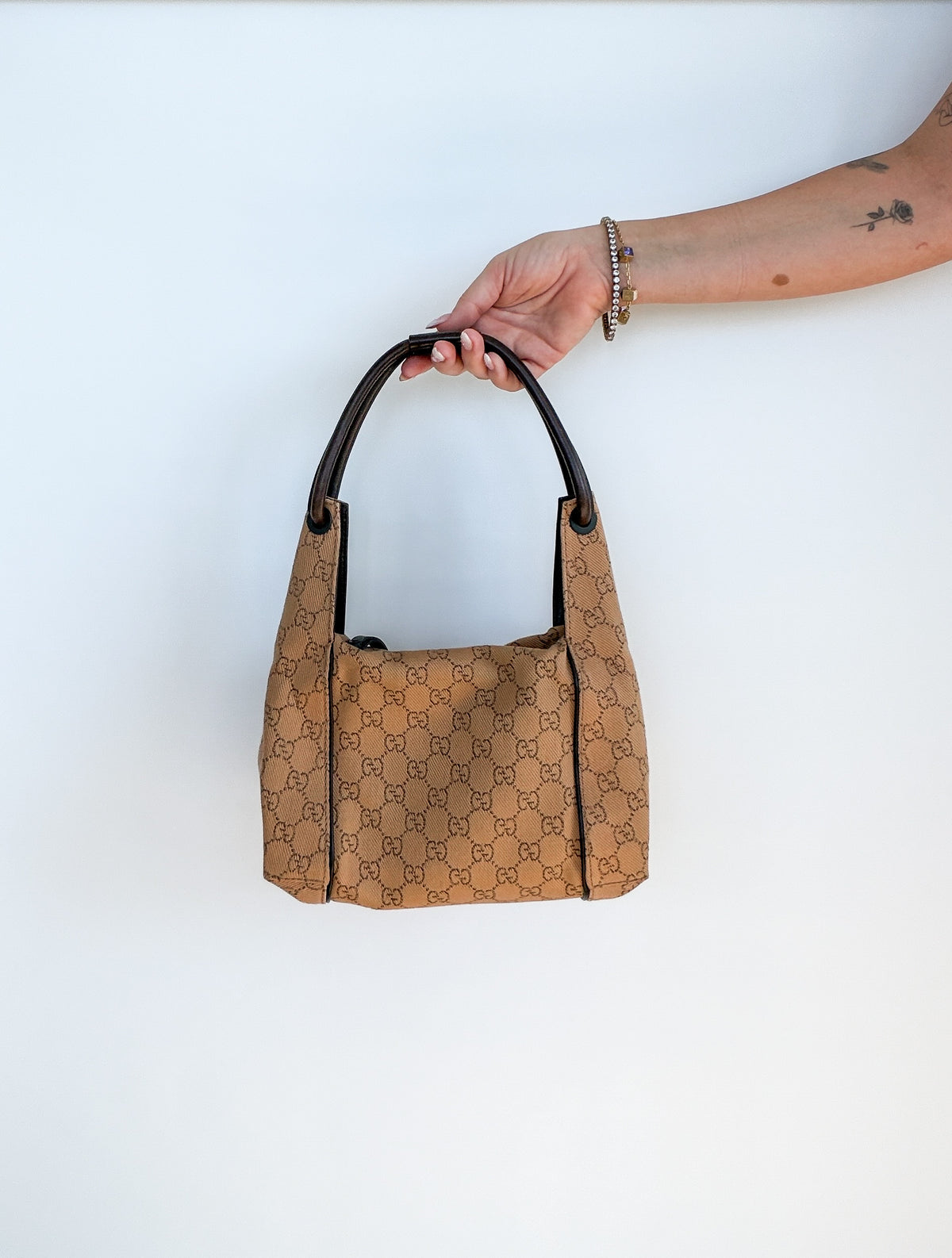 Gucci GG Canvas Abbey Shoulder Bag