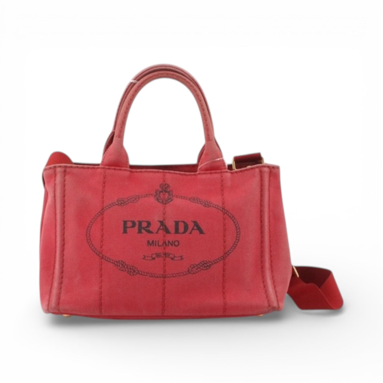 Prada Canapa 2-Way Denim Tote