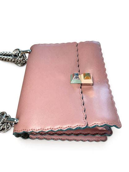 FENDI SCALLOPED LEATHER BAG