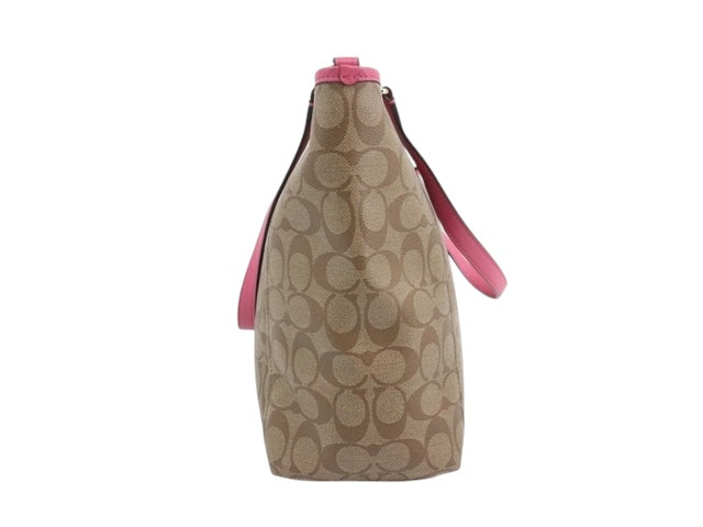 Coach Signature Tote – Pink Trim