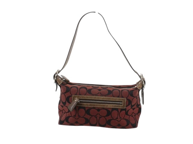 Coach Signature Shoulder Bag (Red/Brown)