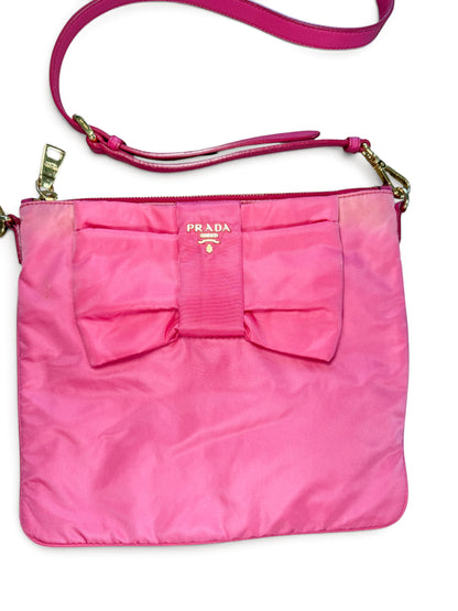 Prada Pink Bow Crossbody Bag