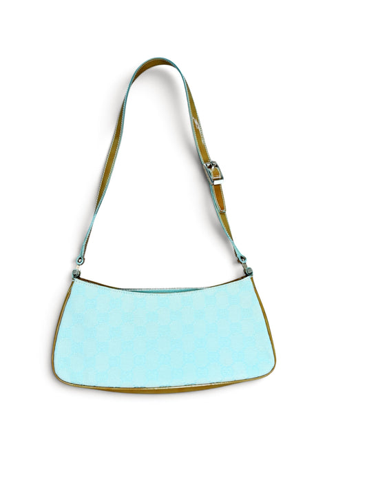 Gucci GG Canvas Baguette Shoulder Bag – Baby Blue