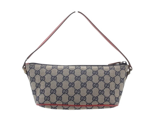 Gucci GG Canvas Red Shoulder Pouch