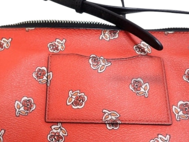 COACH RED CROSSBODY + POUCH SET