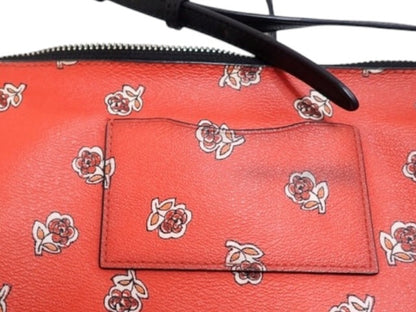 COACH RED CROSSBODY + POUCH SET