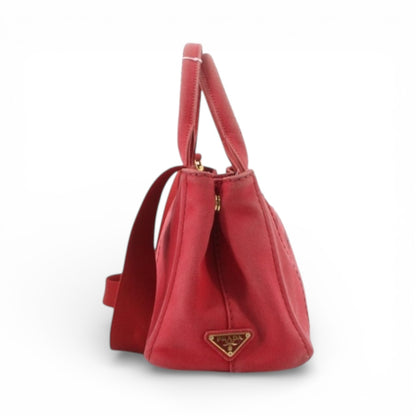 Prada Canapa 2-Way Denim Tote