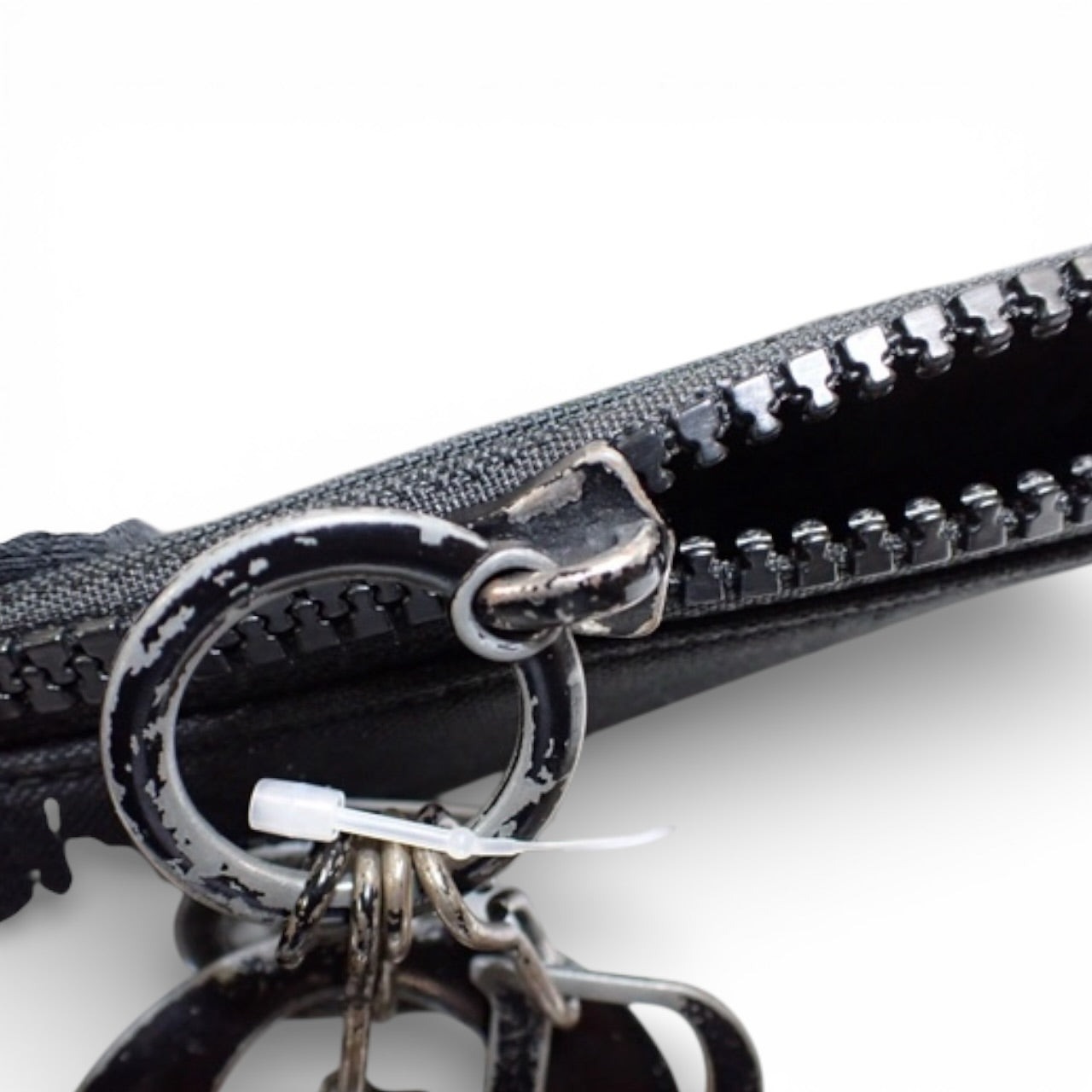 Christian Dior Black Rubber Patch Clutch