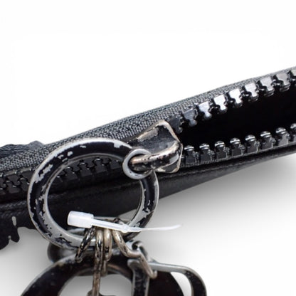 Christian Dior Black Rubber Patch Clutch
