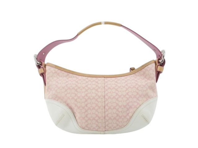 Vintage Coach Signature Shoulder Bag – Pastel Pink