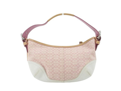 Vintage Coach Signature Shoulder Bag – Pastel Pink