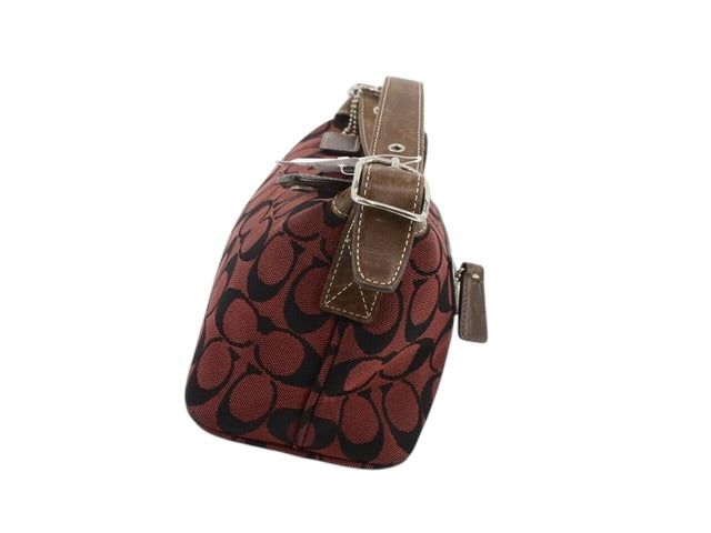 Coach Signature Shoulder Bag (Red/Brown)