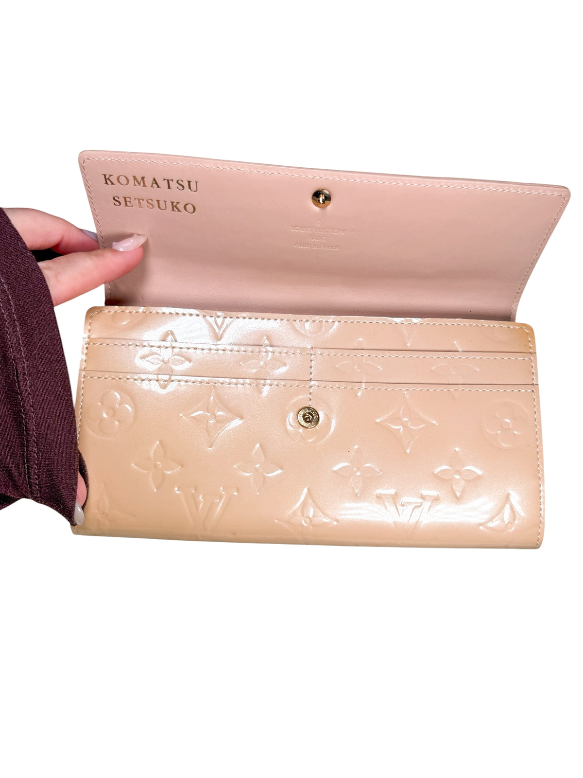 LOUIS VUITTON VERNIS WALLET (NOISETTE)