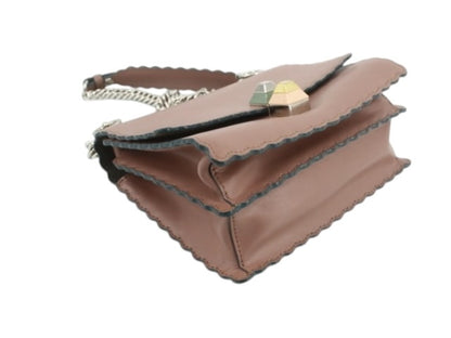 FENDI SCALLOPED LEATHER BAG