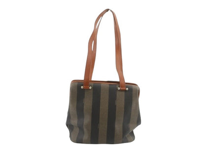 Fendi Pequin Stripe shoulder Bag