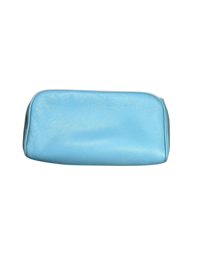 CHANEL LIGHT BLUE COSMETIC POUCH