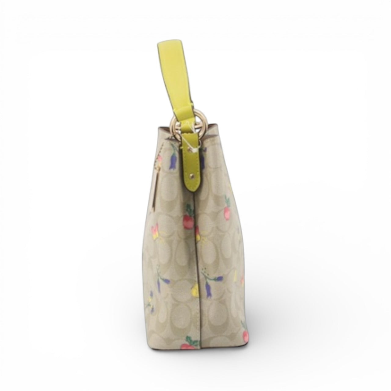 Coach Signature Print Shoulder Bag with Butterflies