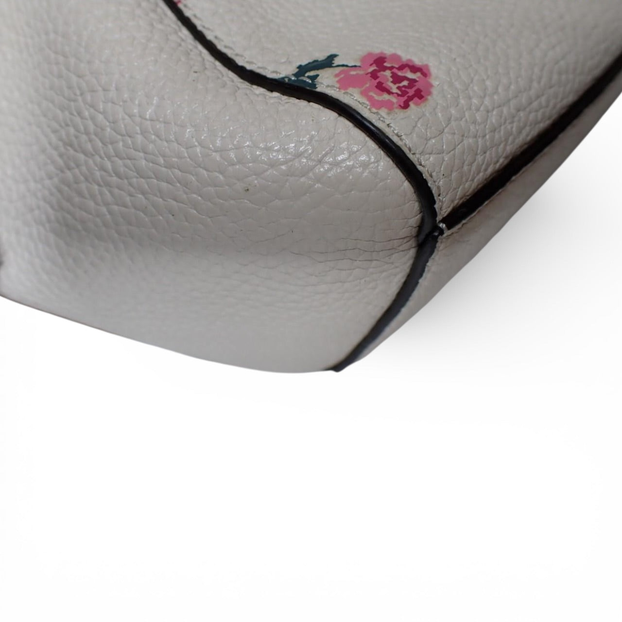 Coach White Floral Tote