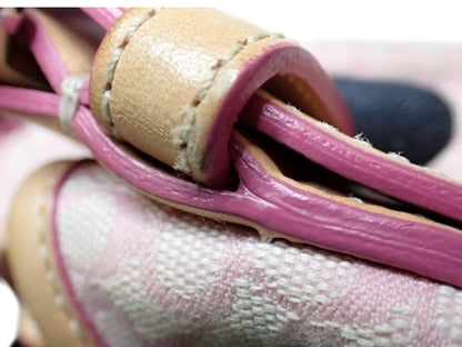 Vintage Coach Signature Shoulder Bag – Pastel Pink