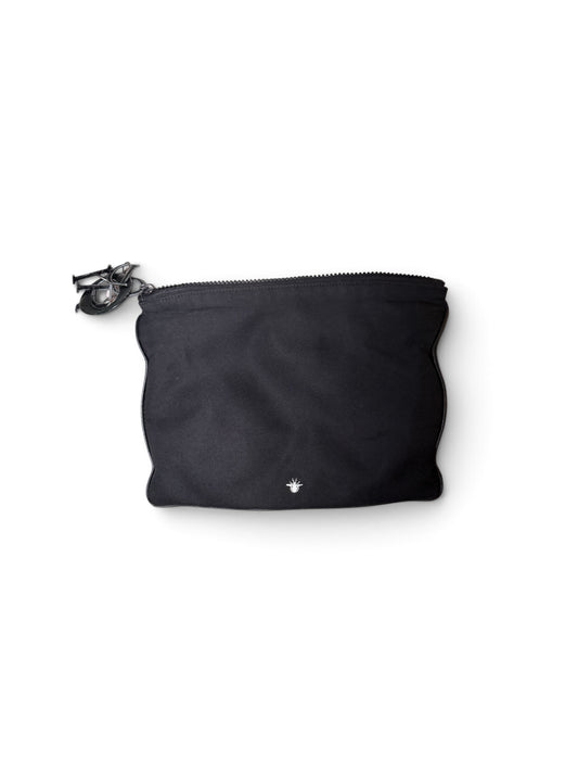 Christian Dior Black Rubber Patch Clutch