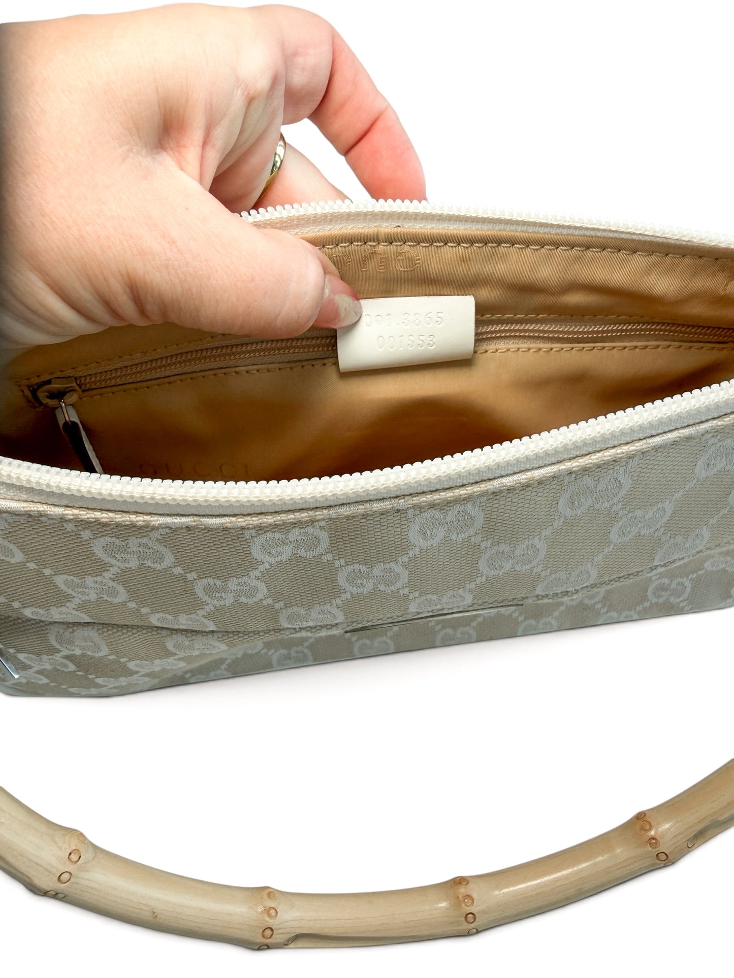 Gucci Bamboo GG Canvas Shoulder Bag