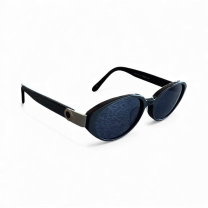 Celine Oval Sunglasses – Black with Blue Lenses