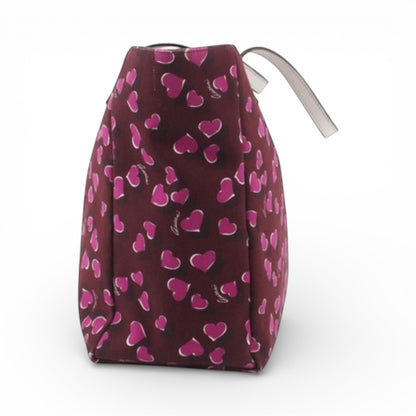 Gucci Heart Print Tote – Burgundy