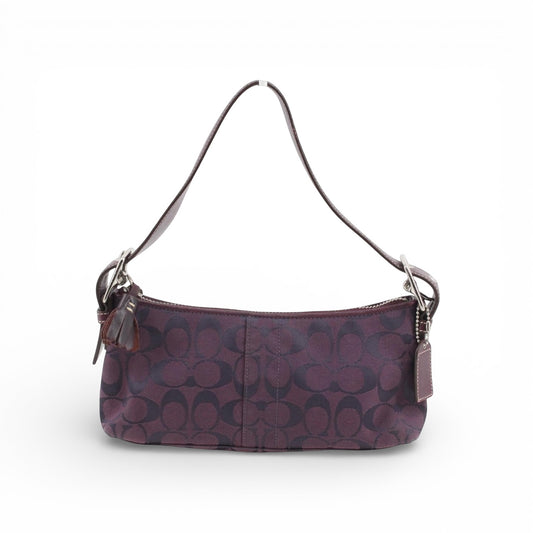 Coach Signature Shoulder Bag – Plum