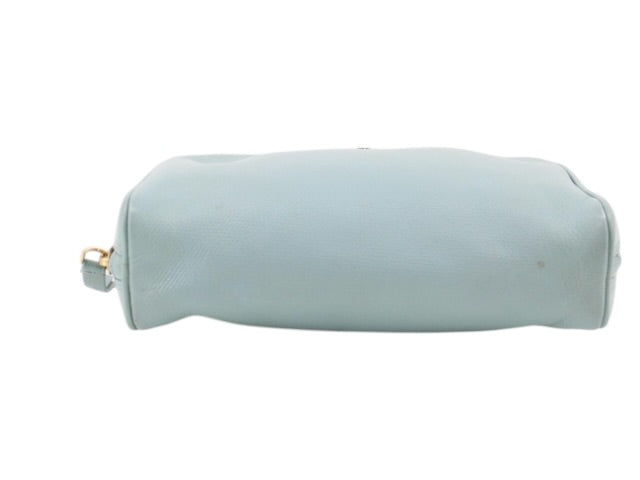 CHANEL LIGHT BLUE COSMETIC POUCH