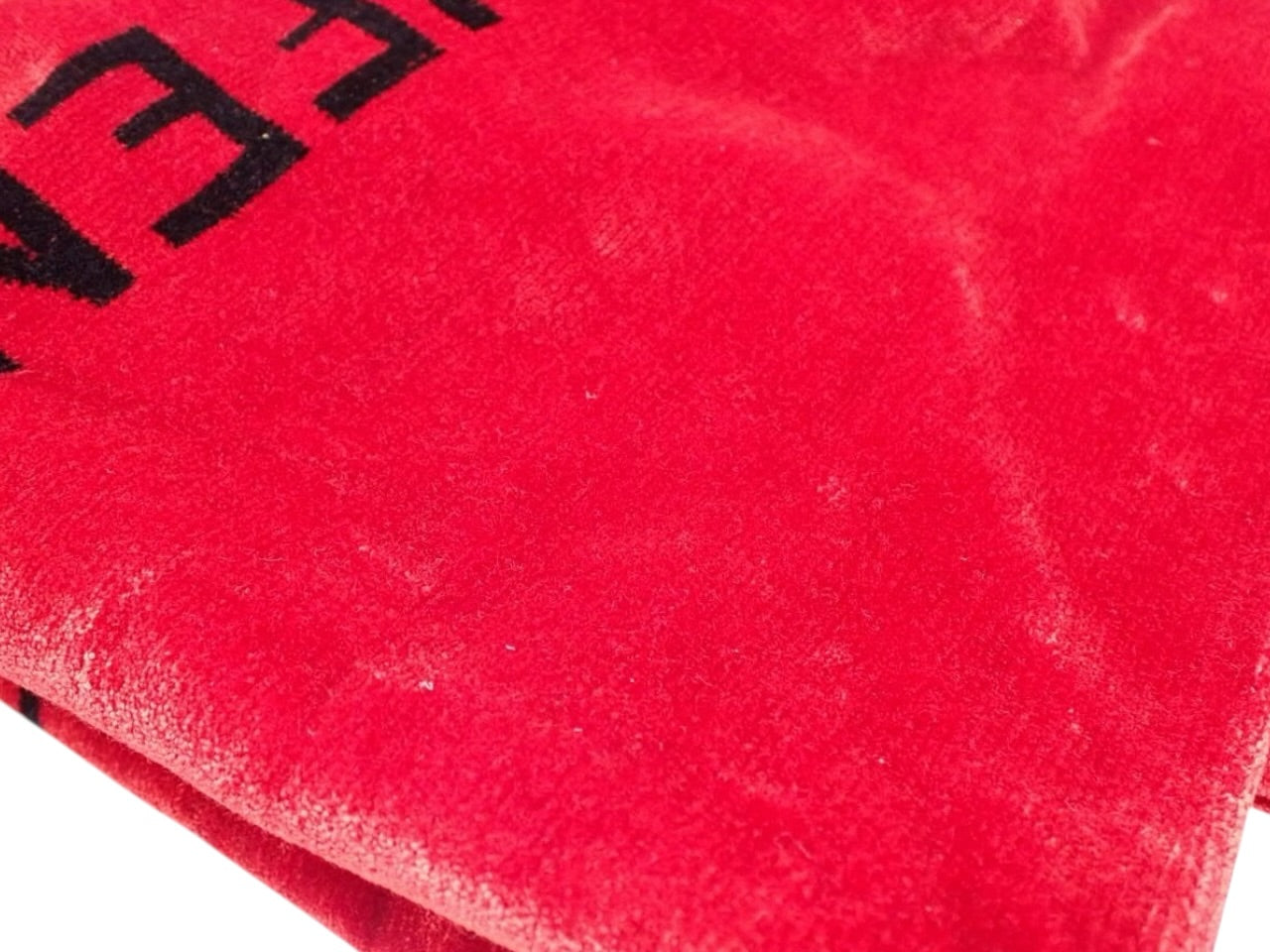 Fendi Red Velvet Tote Bag