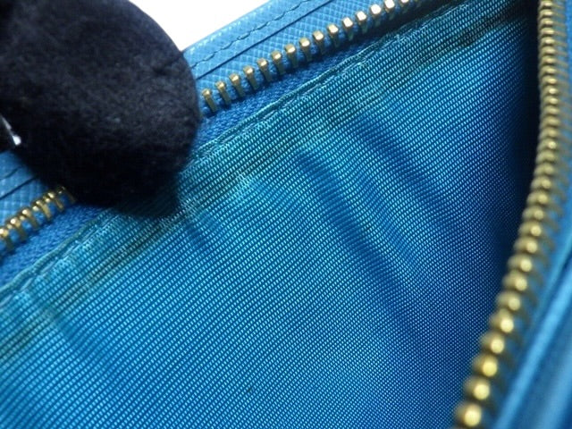 Prada Saffiano Leather Chain Bag – Turquoise