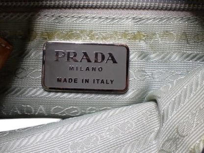 Prada Quilted Tessuto & Patent Shoulder Bag – Powder Blue & Mustard