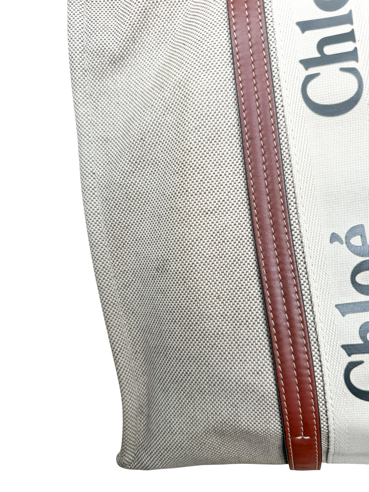 Chloé Woody Canvas Tote