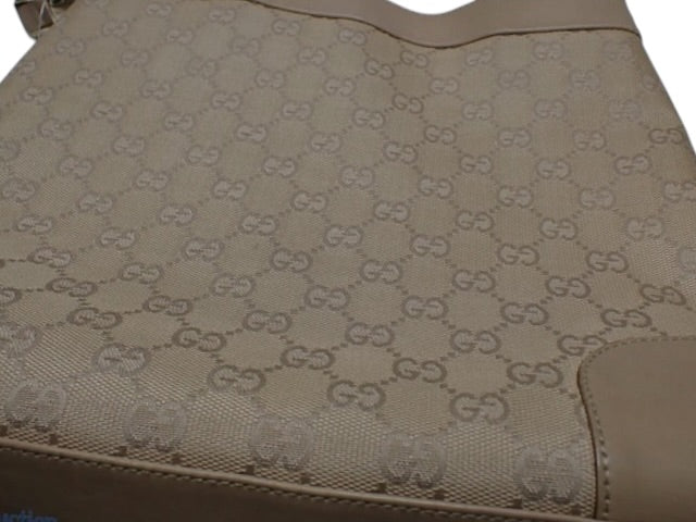 Gucci GG Canvas Shoulder Bag – Beige