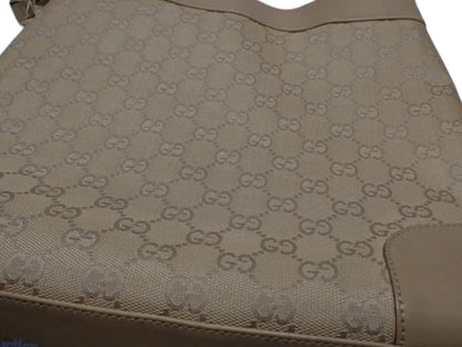 Gucci GG Canvas Shoulder Bag – Beige