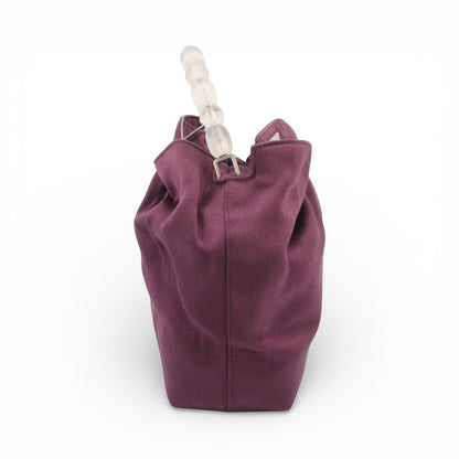 CHRISTIAN DIOR PEARL SATIN HANDBAG – A GRADE