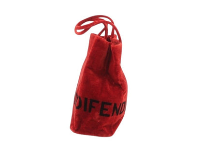 Fendi Red Velvet Tote Bag