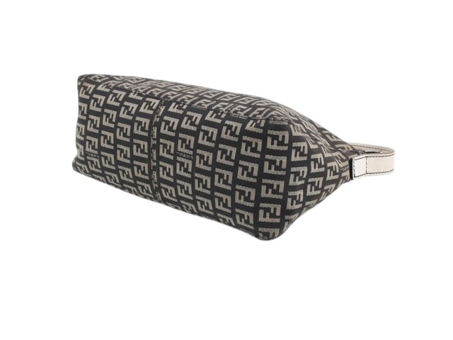 Fendi Zucchino Mini Shoulder Bag – Black/Grey