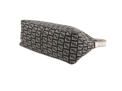 Fendi Zucchino Mini Shoulder Bag – Black/Grey