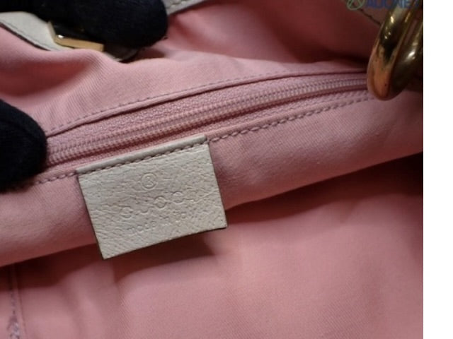GUCCI PINK MONOGRAM SHOULDER BAG