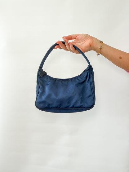 Prada Tessuto Nylon Mini Shoulder Bag – Blue