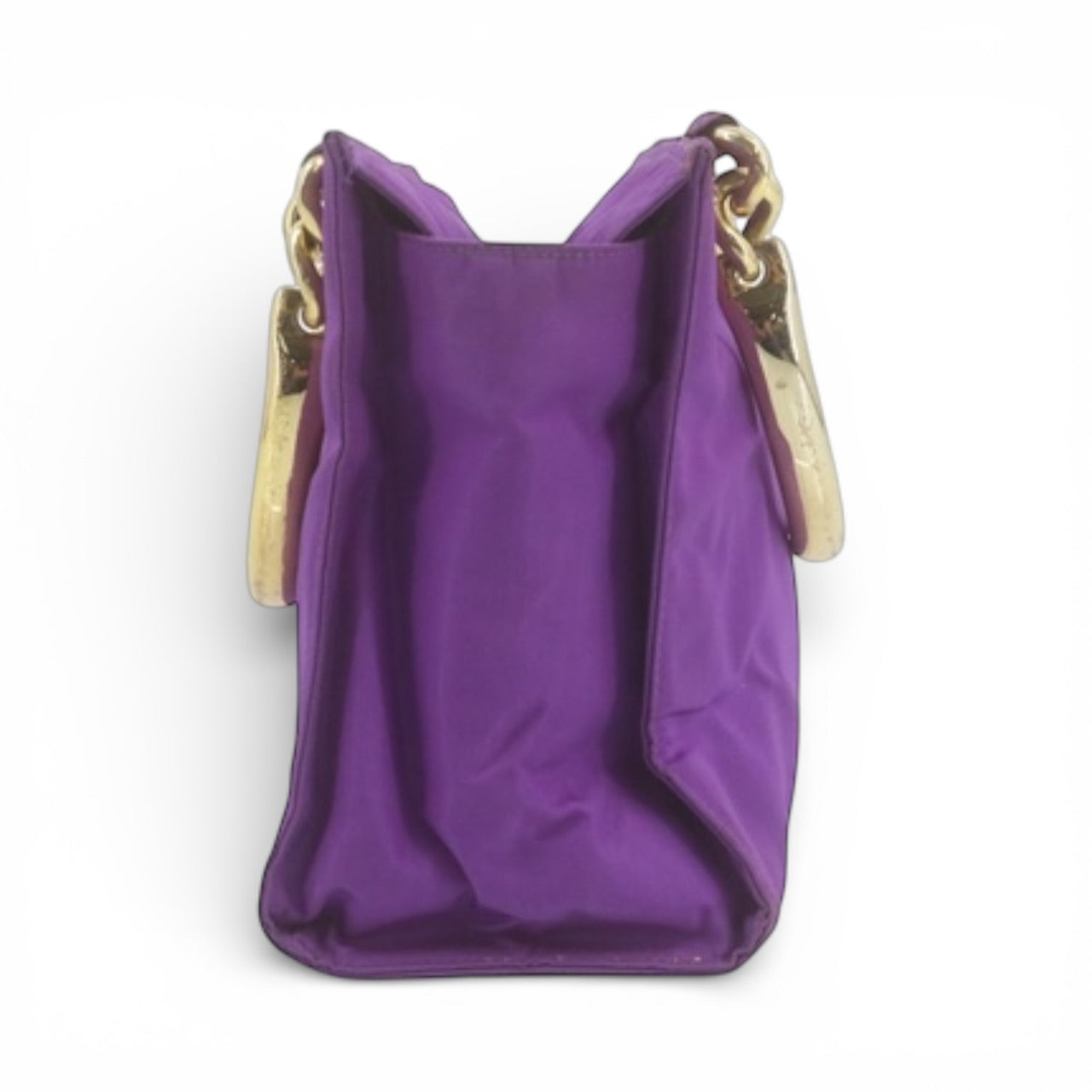 Prada Nylon Tote with Gold Handles