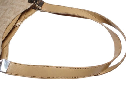 Fendi Zucchino Textured Shoulder Bag | Beige