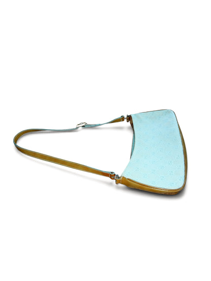 Gucci GG Canvas Baguette Shoulder Bag – Baby Blue