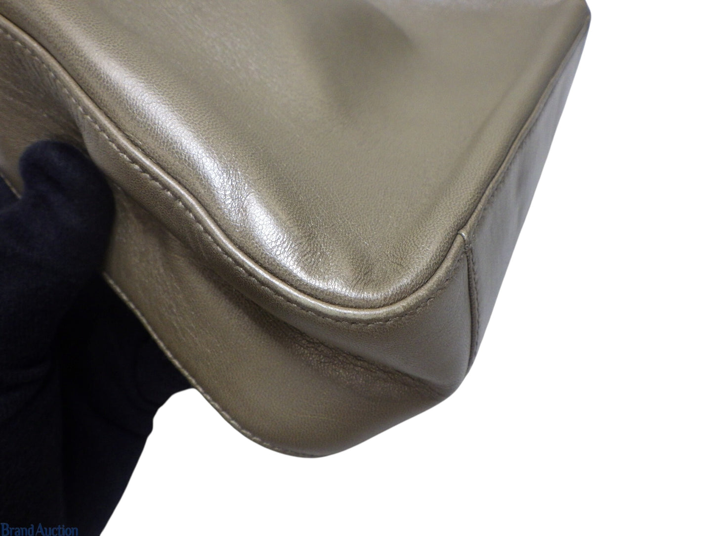 Prada Metallic Leather Hobo Bag – Champagne